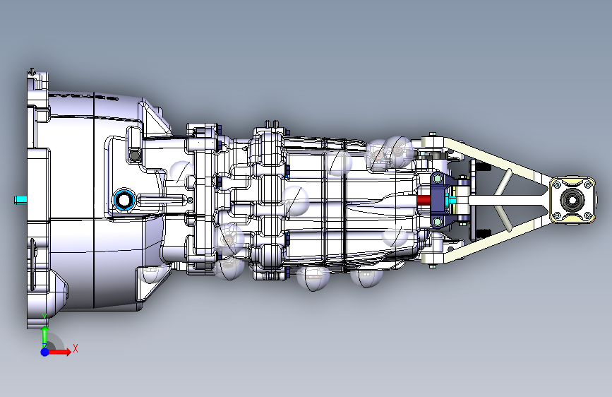 Y2409-变速箱 减速器 v160-6-speed-manual-transmission-getrag-233 CATIA_CATIA ...