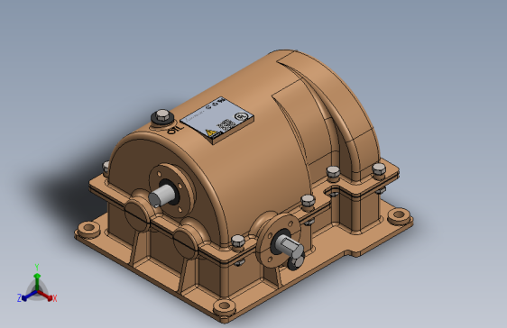 Y2430-多级齿轮减速箱SOLIDWORKS 2014, STEP _ IGES