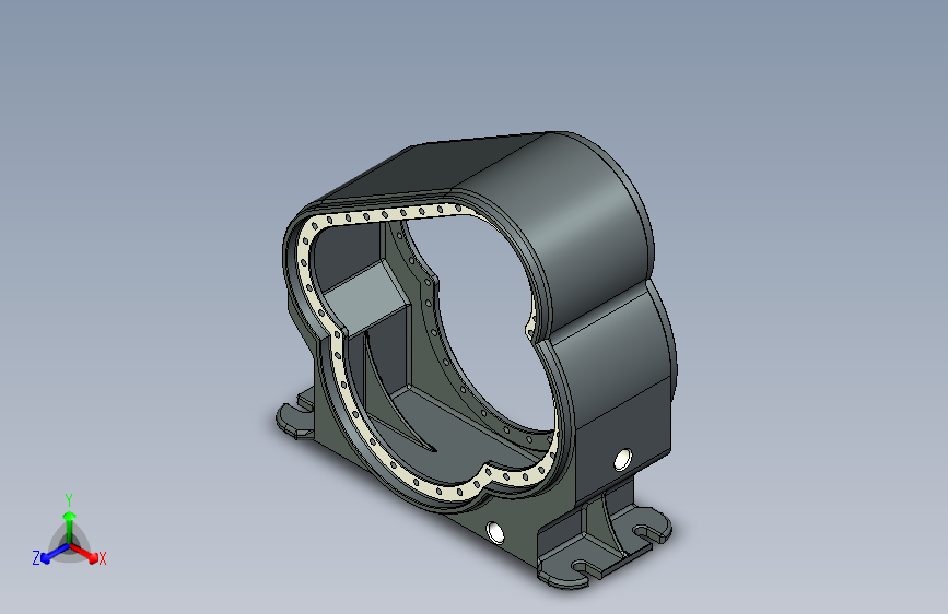 Y2447-减速器 6-05-1-speed-reducer-gearbox INVENTOR DWG