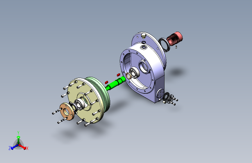 Y2463-减速器 flange-type-cylindrical-reducer SW