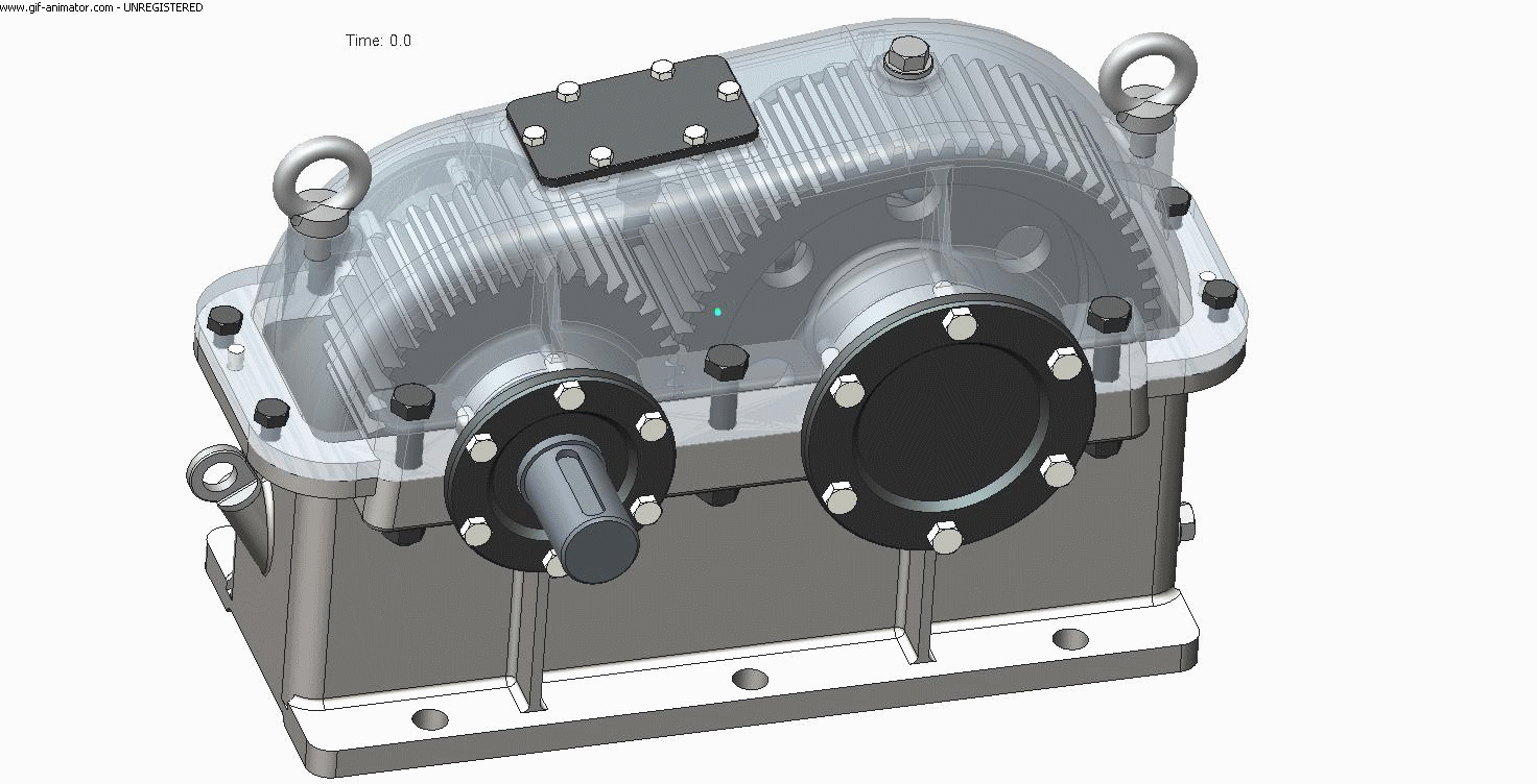Y2480-减速器 jednostepeni-reduktor-gearbox CREO