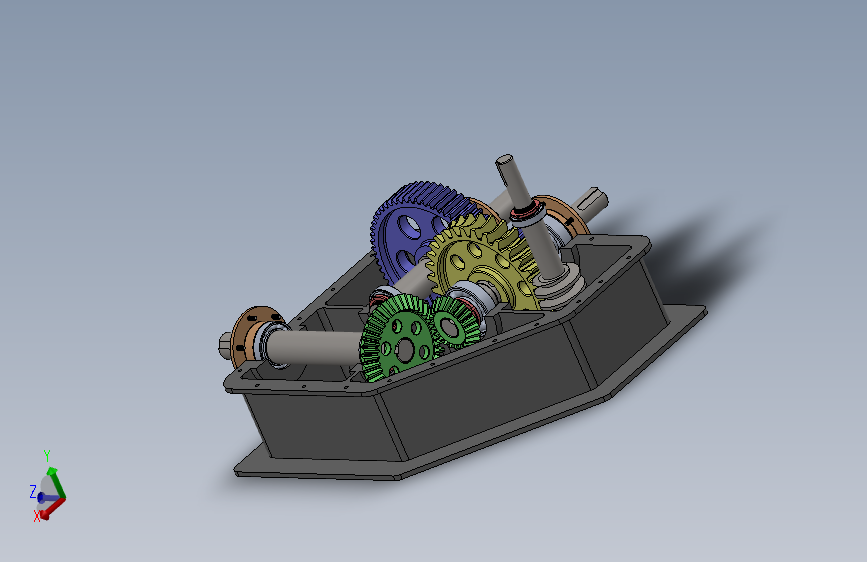 Y2486-减速器 multistage-gear-reducer-2 SW