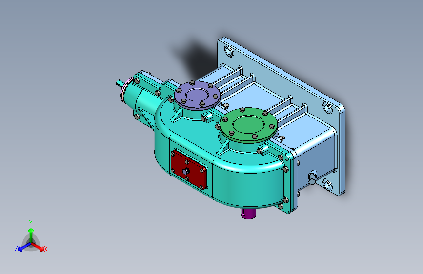 Y2492-减速器 reducer-2-1 STP