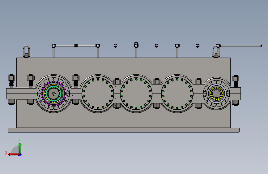 Y2489-减速器 parallel-shaft-reducer-2 X_T 背面视图