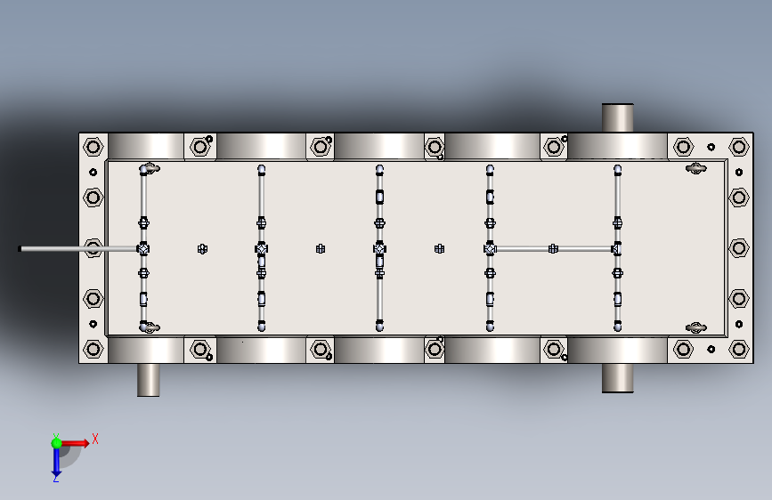 Y2489-减速器 parallel-shaft-reducer-2 X_T 俯视图