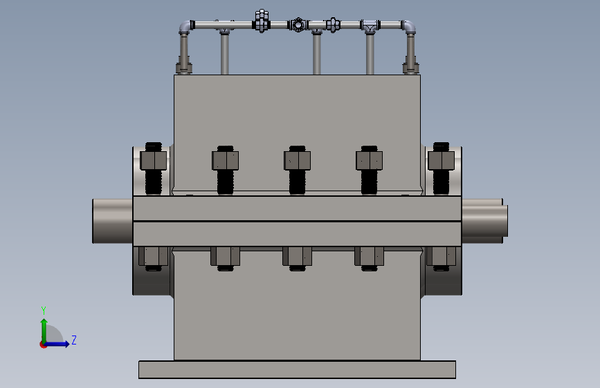 Y2489-减速器 parallel-shaft-reducer-2 X_T 左侧视图