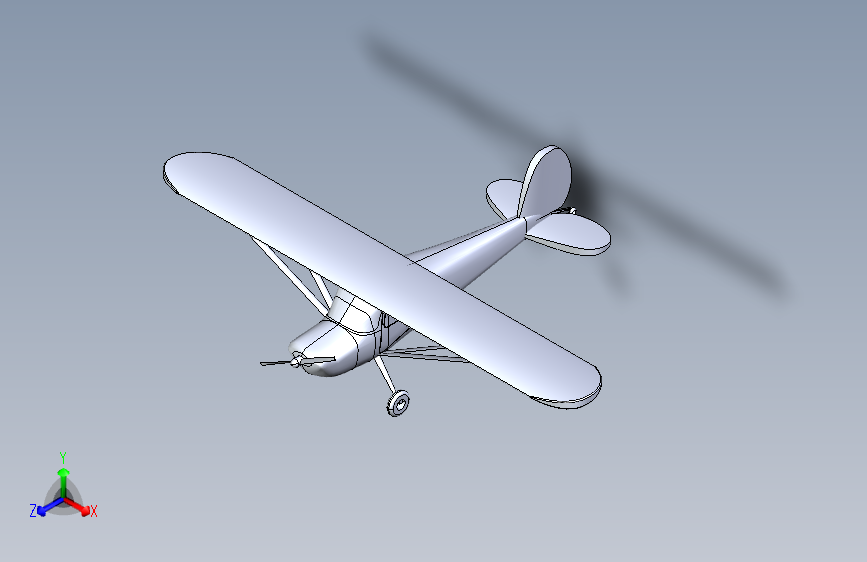 Y2591-飞机 cessna-120-assembly-1 1 STP