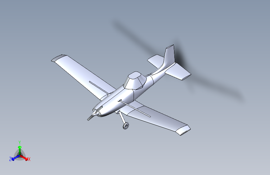 Y2699-飞机 warplane-cessna-assembly-1 1 STP