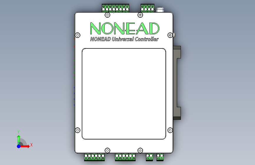 nonead-ngripper90-cb4-0-nuc-m-cb4 STP机械爪 夹爪 正面视图