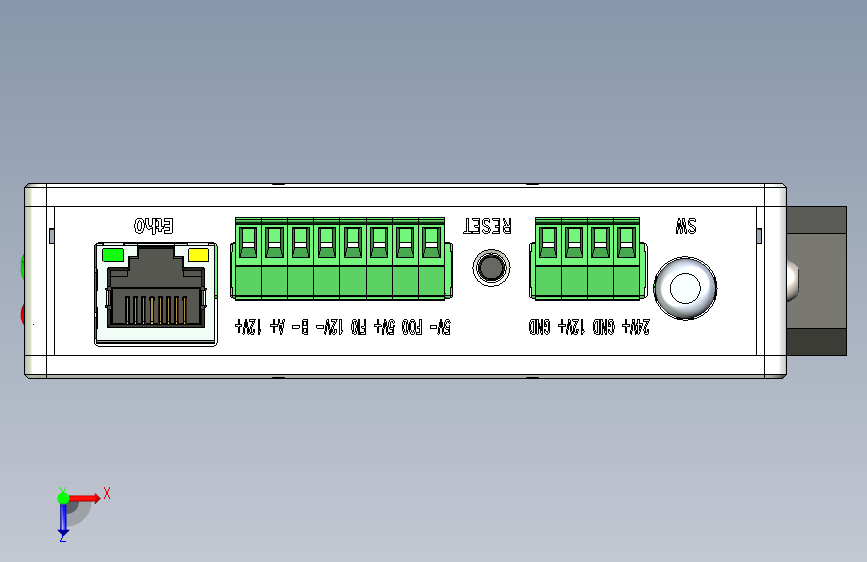 nonead-ngripper90-cb4-0-nuc-m-cb4 STP机械爪 夹爪 俯视图