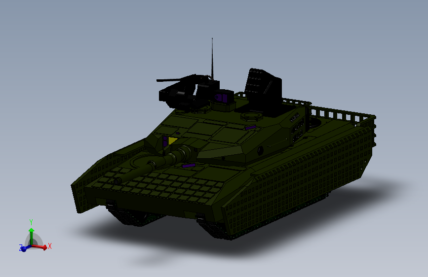 Y2847-坦克 战车 豹2 leopard 2 a4 emas 22 SW