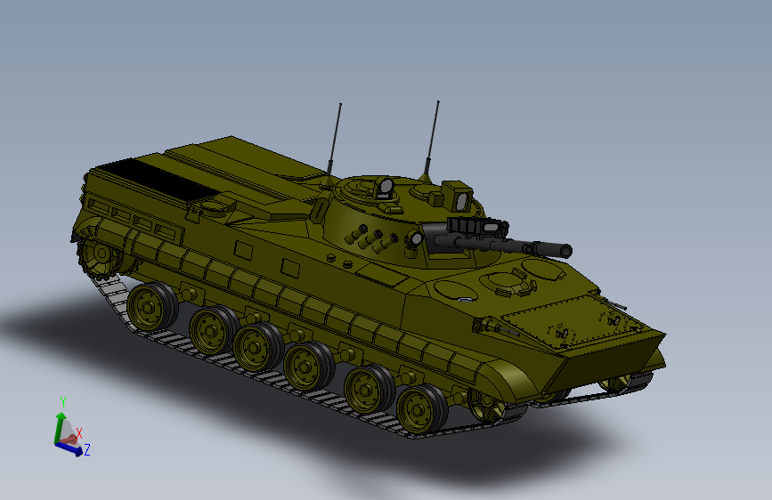 Y2873-坦克 战车 bmp-3