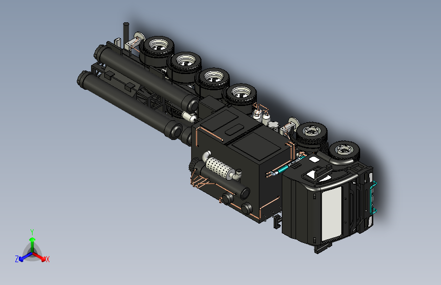 Y2877-坦克 战车 brahmos-missile-launcher-truck SE STP IGS DWG