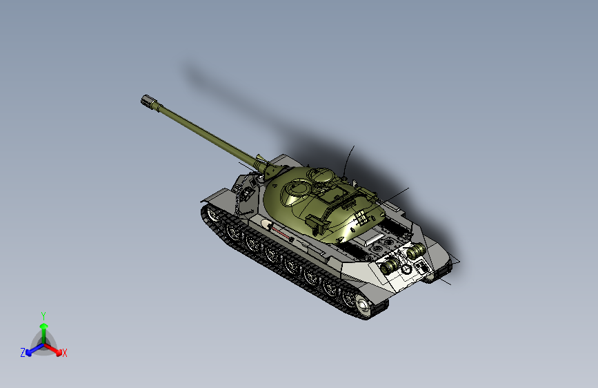 Y2893-坦克 战车 IS-7 重型坦克 stp x_t