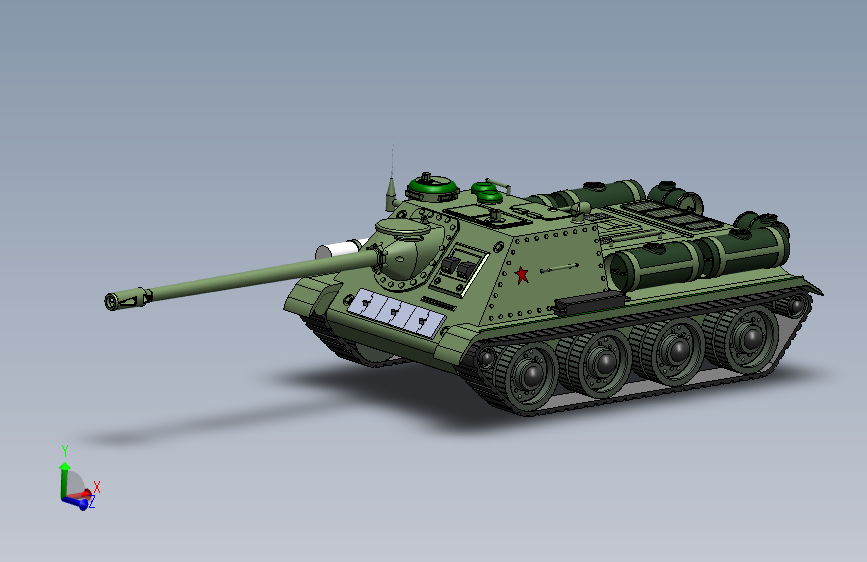 Y2931-坦克 战车 SU-100 SW