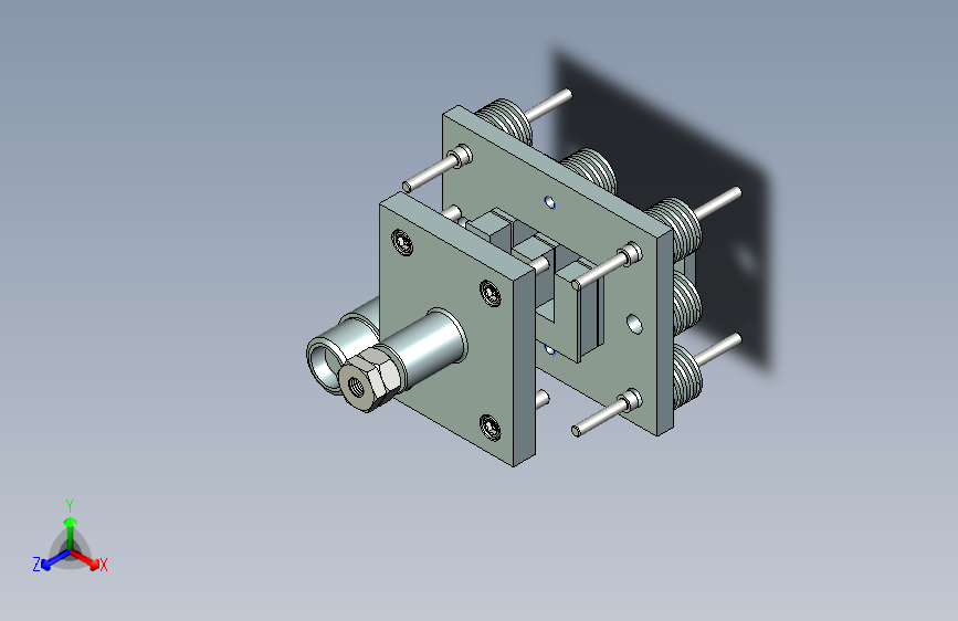 Y2965-冲压模具 inverted-die CREO