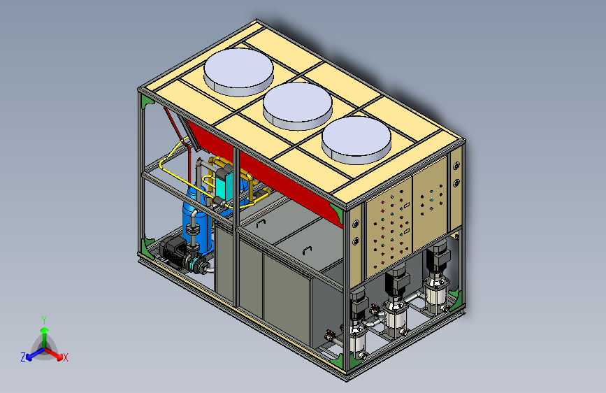 Y3108-制冷机 water-chiller-1 SW
