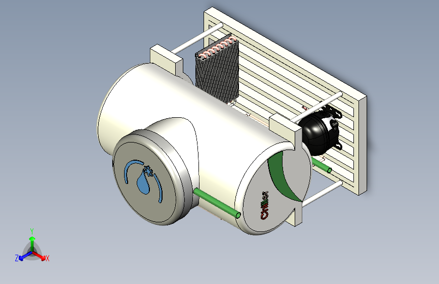 Y3110-制冷机 water-chiller-4 IGS STP