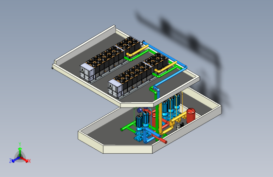 Y3165-制冷机 Chiller Plant-Private Villa v1 STP