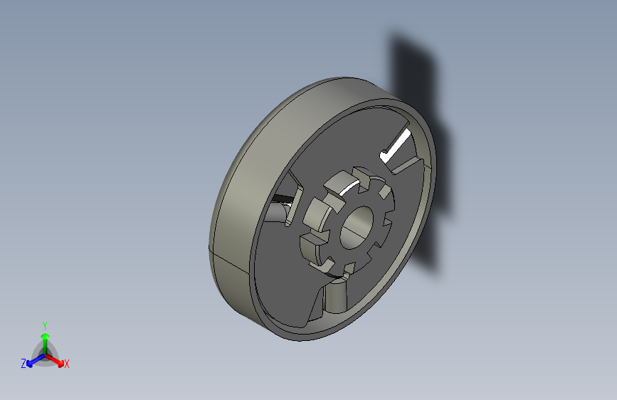 Y3199-离合器 centrifugal-clutch-3 STP IGS