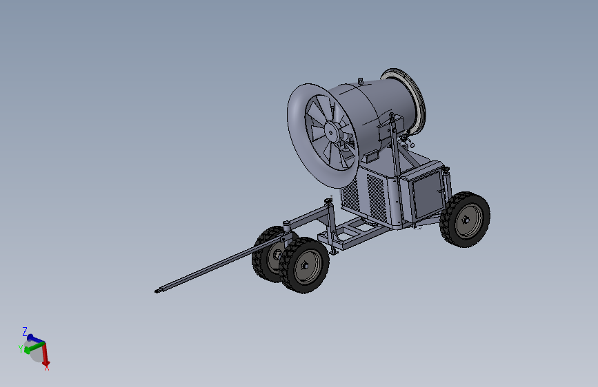 人工造雪机3D模型SW三维图