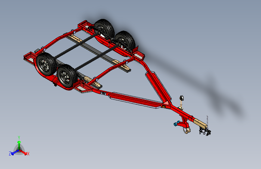 Y3332-挂车 拖车 boat-trailer-2 STP_STEP_模型图纸下载 – 懒石网