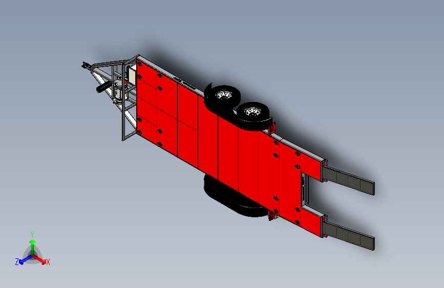 Y3351-挂车 拖车 car-trailer-dovetail STP