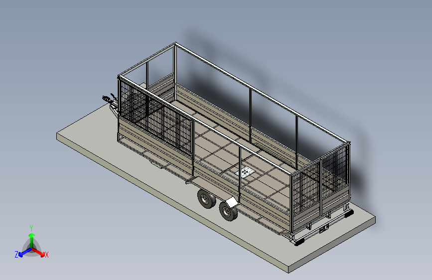 Y3369-挂车 拖车 domocad3d-trailer-crane-14 IGS