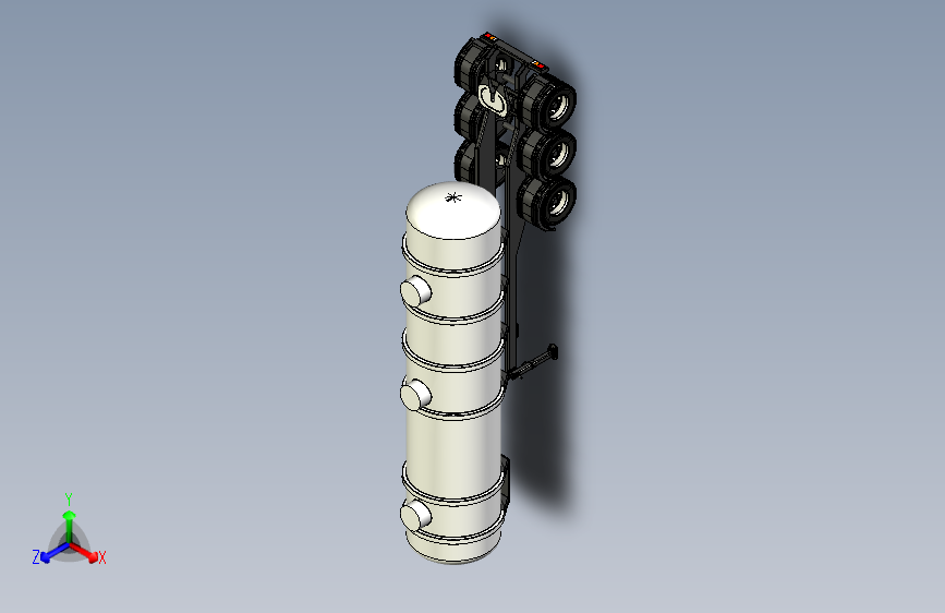 Y3388-挂车 拖车 fuel-tank-trailer STP