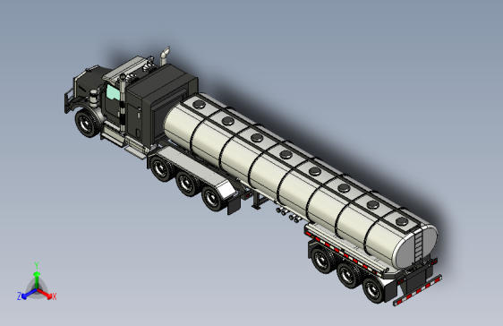 Y3403-挂车 拖车 Kenworth T800 Citerne STP