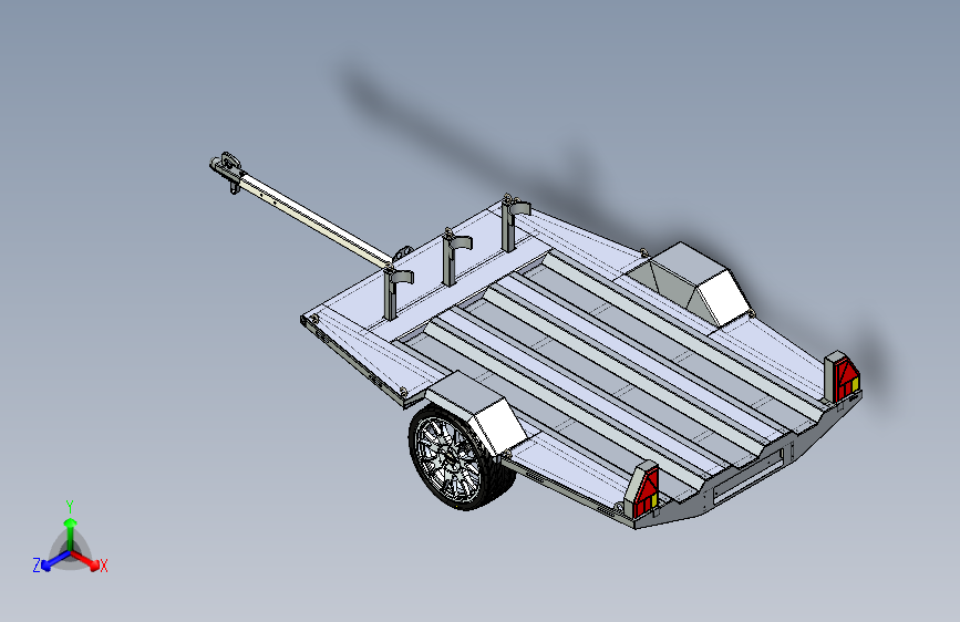 Y3433-挂车 拖车 motorcycle-trailer-motorrad-anhanger SW STP