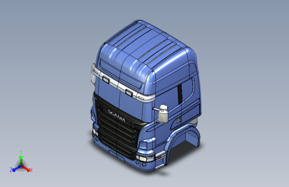 Y3455-挂车 拖车 scania-cabine STP IPT