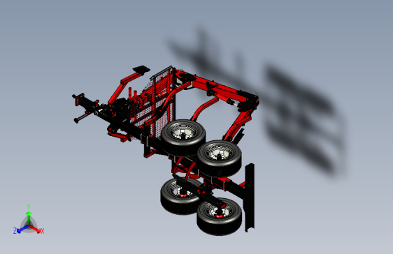 Y3465-挂车 拖车 Timber trailer  STP