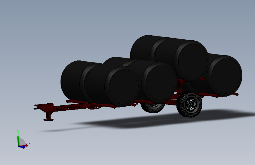 Y3470-挂车 拖车 trailer-6-2-silage-round-bale-trailer SW