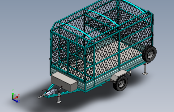 Y3482-挂车 拖车 trailer-for-contractor SW