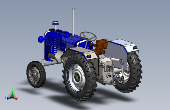 Y3725-拖拉机 tractor-assembly-2 SW STP STL