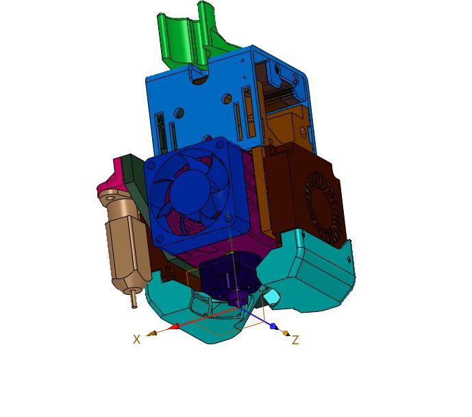 三维高速3D打印机喷头