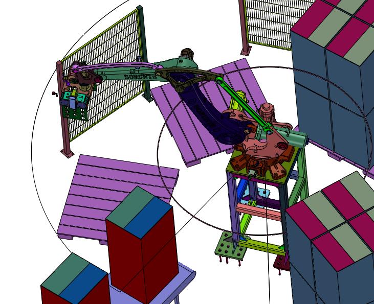 食品包装箱箱体智能化码垛生产线