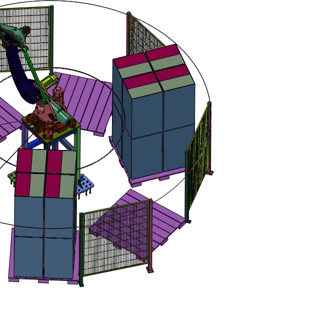 食品包装箱箱体智能化码垛生产线