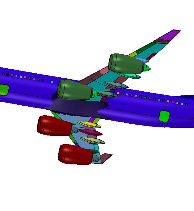 双涵道客机模型飞翼波音737