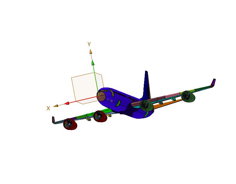 双涵道客机模型飞翼波音737
