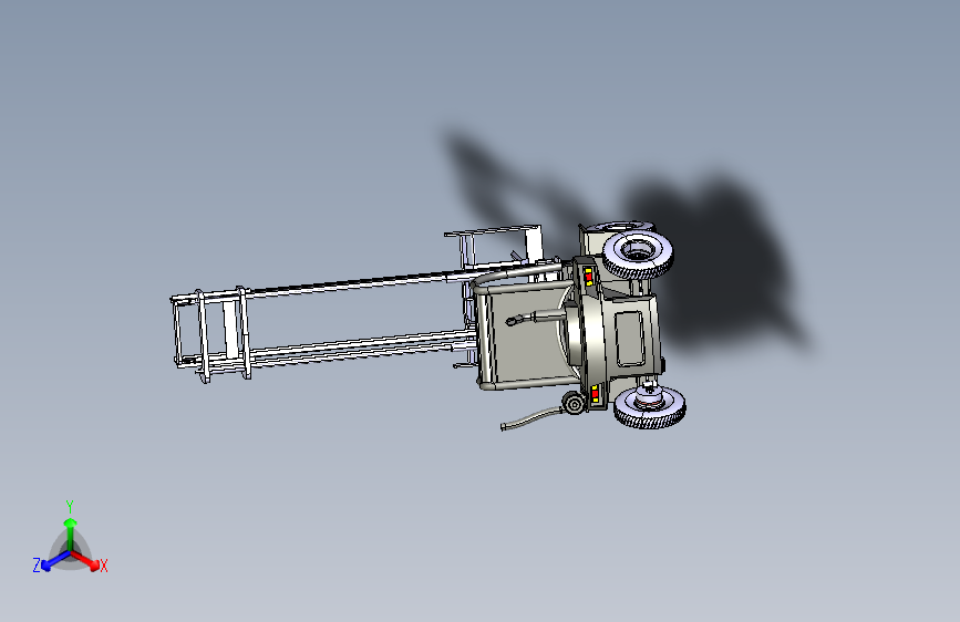 Y3859-62 叉车 CATIA stp