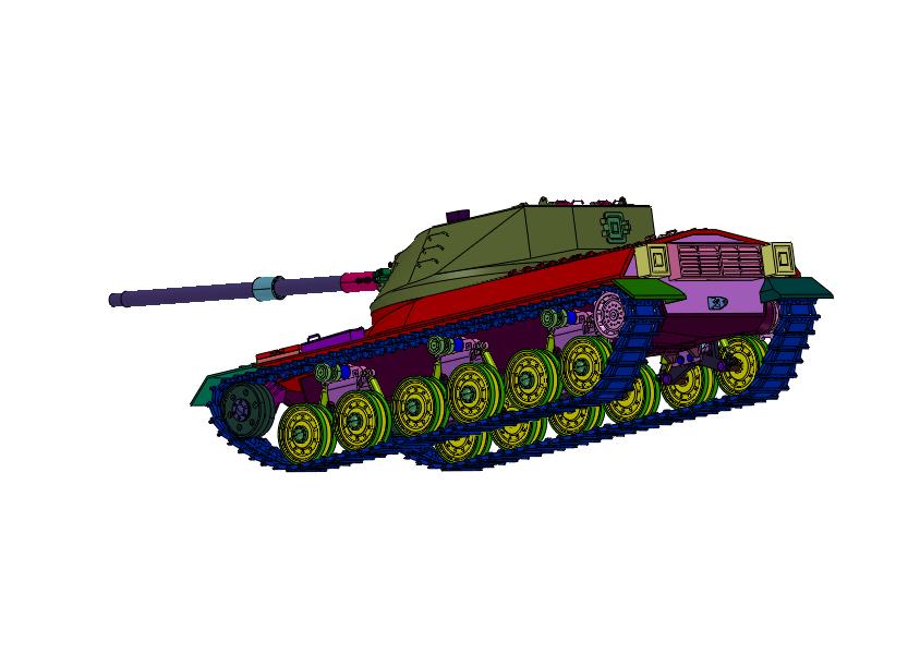 坦克世界闪电战FV4201单车