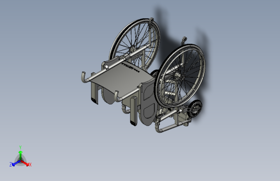 Y3919-轮椅 wheelchair-5 STP