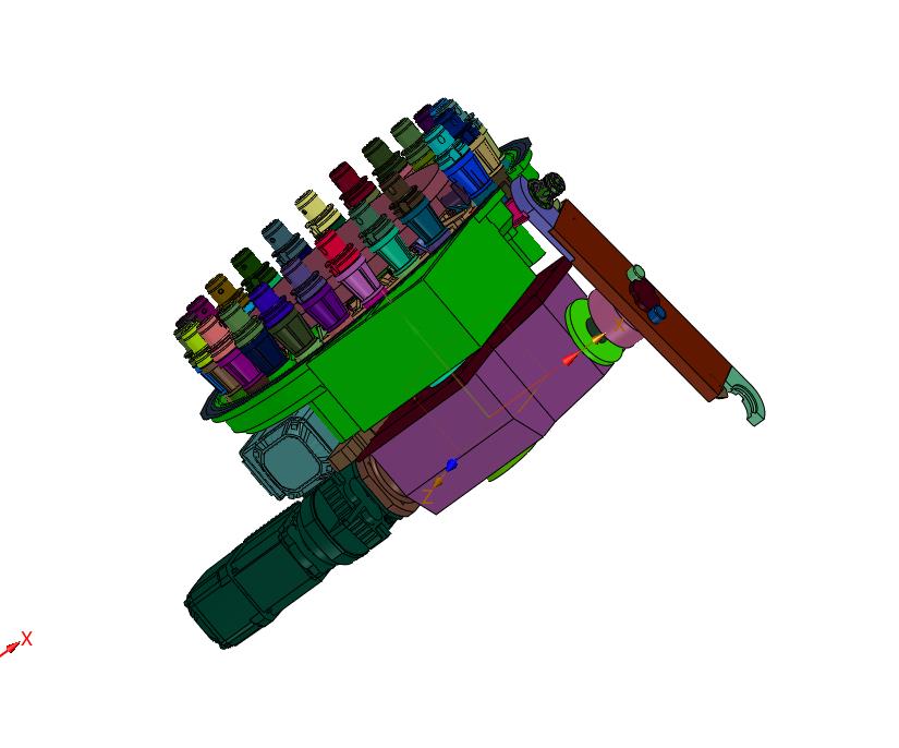 五轴加工中心大型多工位电动换刀架
