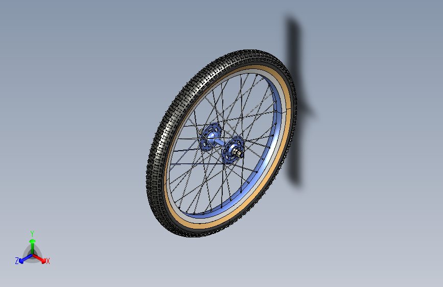 Y3951-轮毂 Old School BMX Bike Front Wheel SW IGS