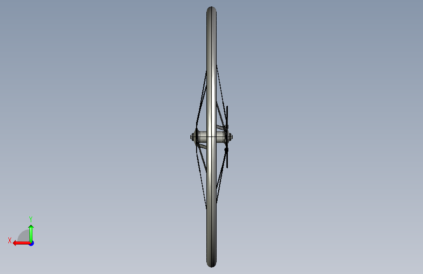 Y3967-轮毂 520g-aero-wheel STP 背面视图