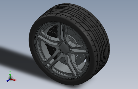 Y3975-轮毂 audi r8 wheel assembly SW
