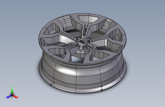 Y3976-轮毂 Audi_R8_wheel STP IGS OBJ