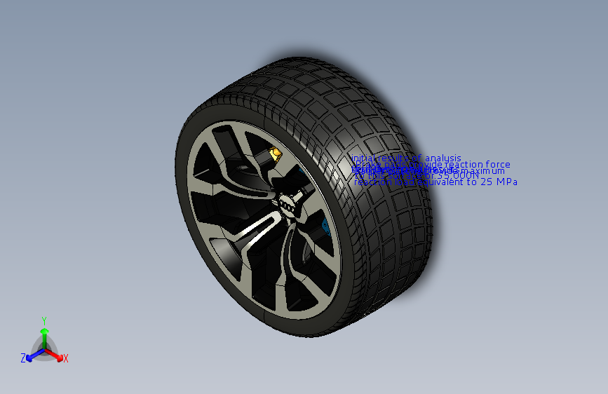 Y3978-轮毂 audi-r8-y-rim CREO STL